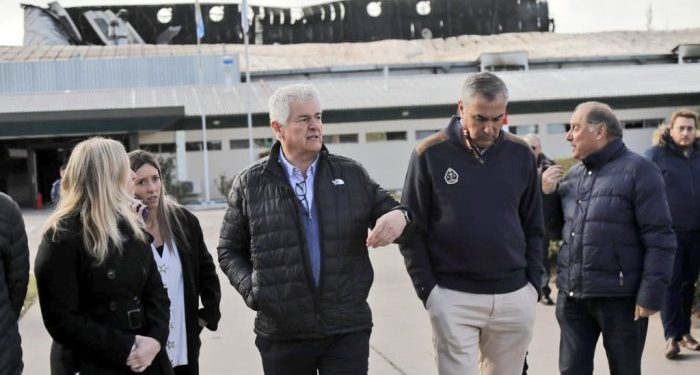 Vaquié viajó a San Rafael para tratar de recuperar la fábrica Plastiandino, tras haber sido destruida por un incendio