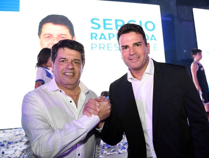 El presidente Rapisarda junto con Pablo Cavallero.