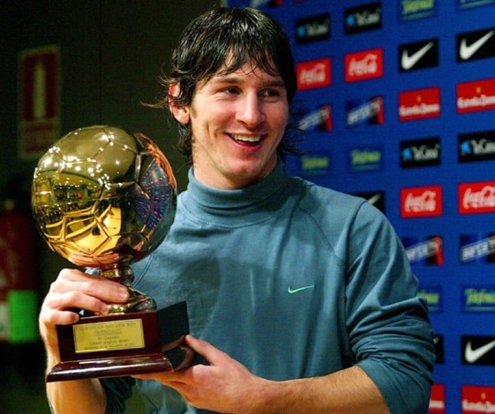 Messi fue elegido Golden Boy en 2005.