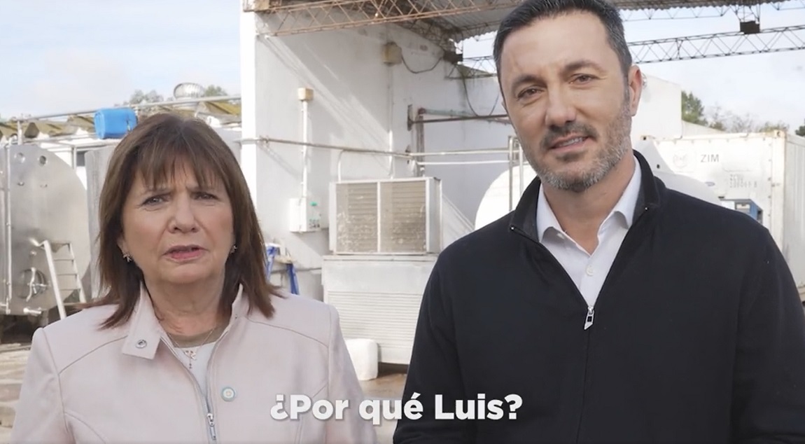 Patricia Bullrich dixit: “Quiero comunicarles oficialmente que Luis Petri será mi precandidato a vicepresidente”