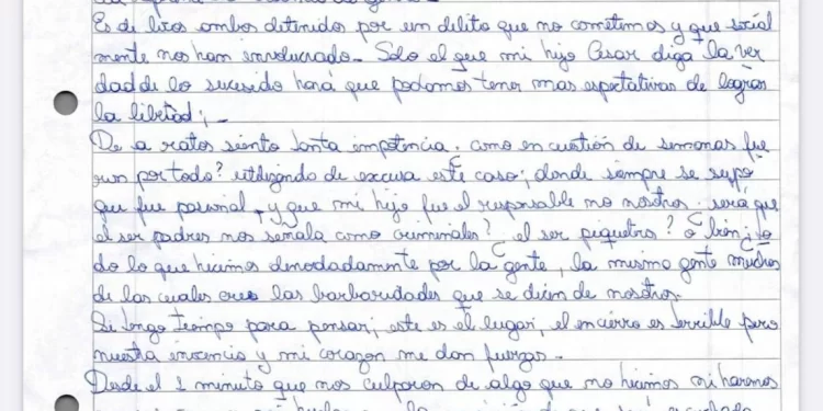 Caso Cecilia Strzyzowski: se conocieron nuevas cartas de Marcela Acuña apuntando (otra vez) a su hijo