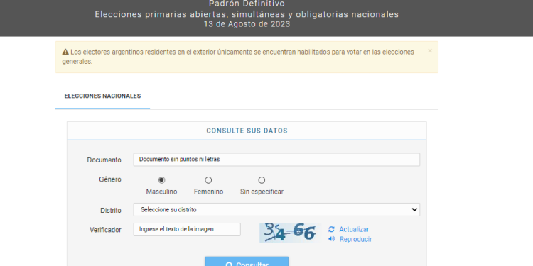 Dónde voto: cómo consultar el padrón electoral y qué desinformación circula al respecto