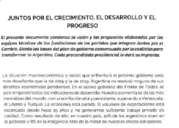 Plataformas electorales: Juntos por el Cambio detalló sus propuestas y el oficialismo planteó generalidades
