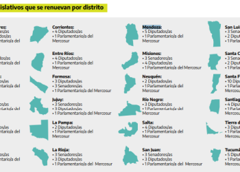 ¿Cuántos cargos legislativos a nivel nacional renueva Mendoza (y el resto de las provincias)?