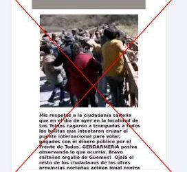 La imagen de personas cruzando la frontera de Bolivia con la Argentina no tiene que ver con las elecciones PASO 2023, circula desde 2021