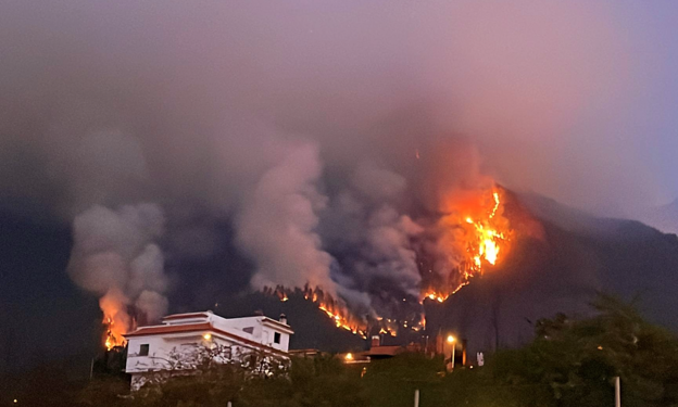 Tenerife se enfrenta a un incendio imparable, el peor de los últimos 40 años>