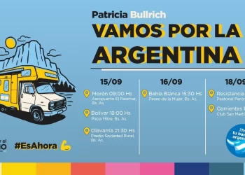 Bullrich inició una mega gira por todo el país hasta octubre y el 24 de septiembre recalará en Mendoza
