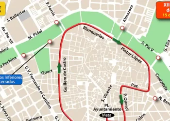 Calles cortadas en Valencia este domingo 15 de octubre por la Volta a Peu de les Falles>