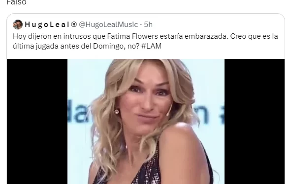 Cuál fue la reacción de Milei sobre el rumor de que Fátima Flórez espera un hijo de él