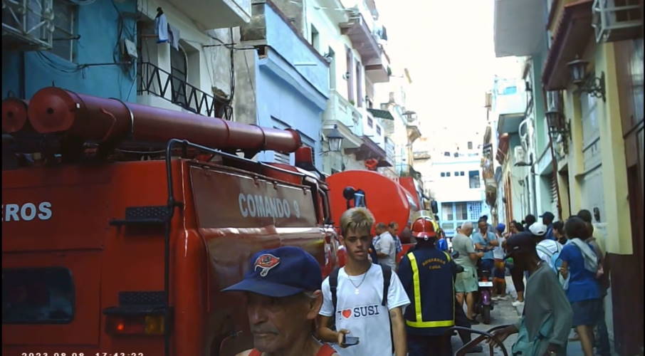 Incendio en La Habana Vieja