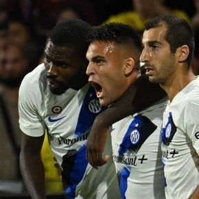Toro salvaje: Lautaro Martínez marcó un póker de goles en la victoria del Inter