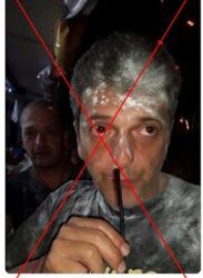 Aclaran que el polvo blanco que cubre a Sergio Massa en esta fotografía viral no es cocaína; es harina