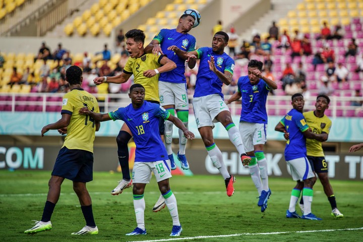 Ecuador perdió con Brasil en el Mundial Sub 17. (@LaTri)