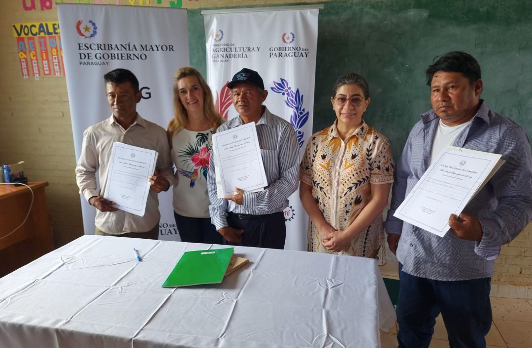 Gobierno entregó títulos de propiedad a comunidades indígenas de Canindeyú y San Pedro