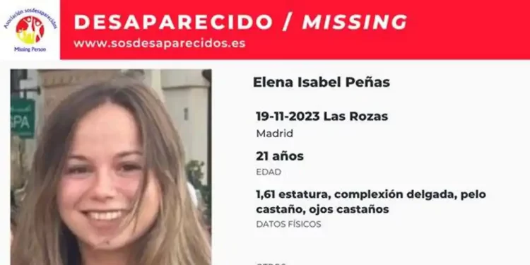 Localizan el cadáver de la joven de 21 años desaparecida el domingo en Las Rozas>