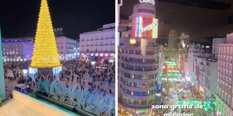 El truco para ver las luces de Navidad en Madrid sin aglomeraciones y con vistas>