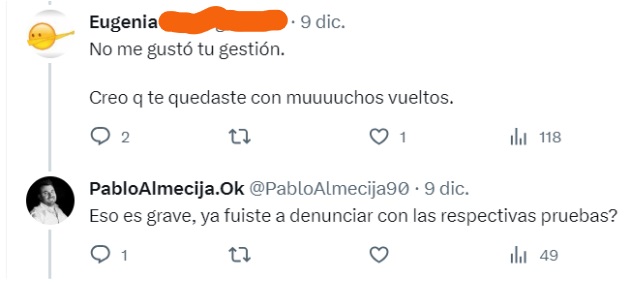 🤦🏻♀️ Nada sorprende en Guaymallén: las intimidantes respuestas en redes sociales de un funcionario iglesista