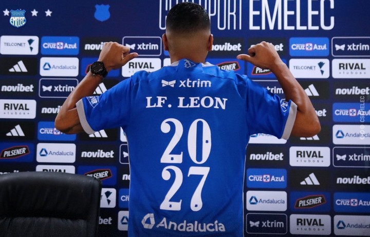 Luis Fernando León y su renovación con Emelec para el 2024.