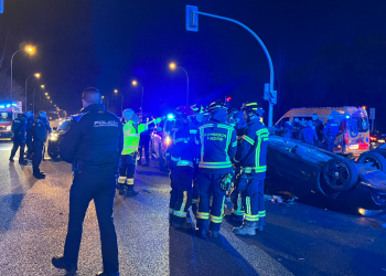 Muere una joven de 19 años tras una colisión entre un turismo y un VTC en Madrid>