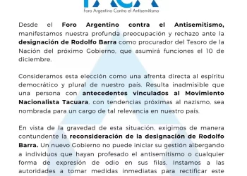 Rechazaron la designación de Rodolfo Barra como procurador por “sus antecedentes próximos al nazismo”