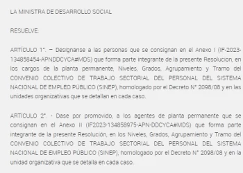 Regalo “navideño” de Victoria Tolosa Paz: pasó a planta permanente a 243 militantes