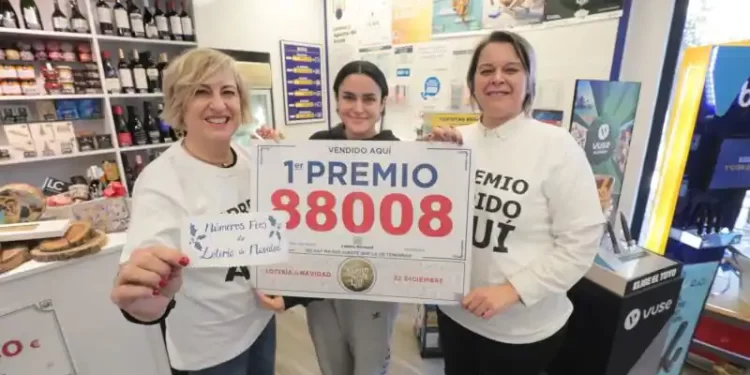 Una lotera embarazada, ‘talismán’ en Zaragoza de un 88.008>