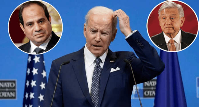 Joe Biden dijo que Abdelfatah al Sisi, preside México, confundiendolo con López Obrador, pero asegura que su memoria es buena