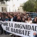 Barbate sale a la calle «por la dignidad» tras la muerte de dos guardias civiles arrollados por una narcolancha>