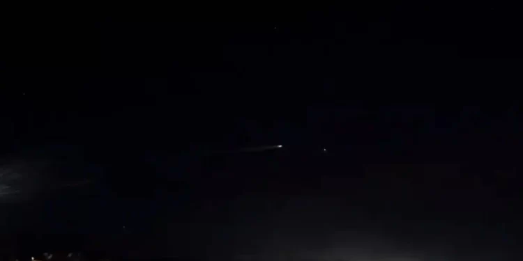 Detectan un posible misil balístico sobrevolando la Comunidad Valenciana y Cataluña>