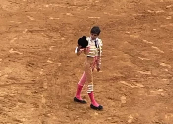 Discreta actuación de Manuel Román en la plaza de Olivenza>