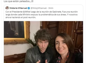 Milei y Villarruel buscan desmentir tensiones con una foto conjunta