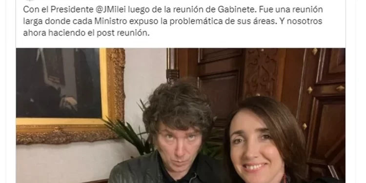 Milei y Villarruel buscan desmentir tensiones con una foto conjunta