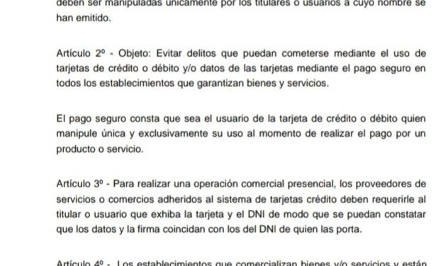 Presentan en Mendoza un proyecto contra las estafas por el mal uso de las tarjetas de crédito o débito