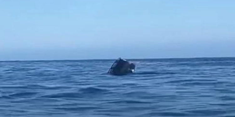 Un coche se cae del ferry en Canarias y se hunde ante los pasajeros>