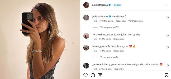 El comentario de Julián a Emilia.