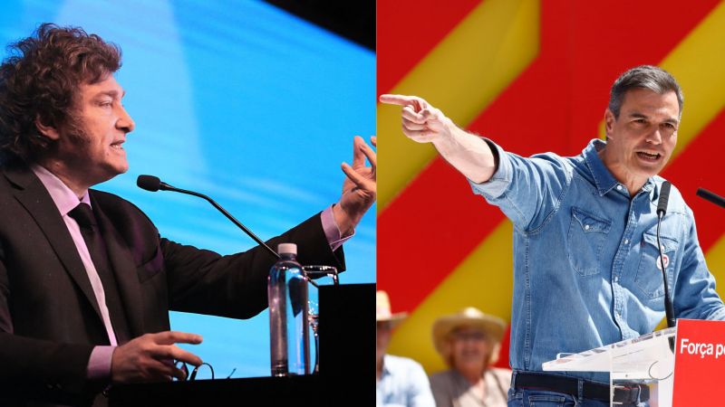 Milei vs. Pedro Sánchez: el Presidente recibió el apoyo del opositor más inesperado