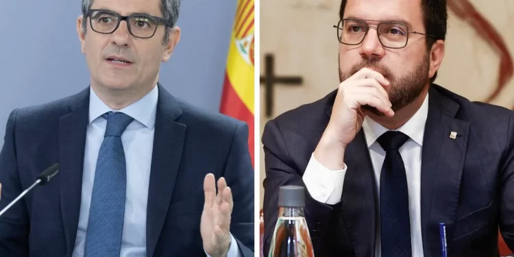 Aragonès plantea a Bolaños que la amnistía debe aplicarse con «celeridad y objetividad»>