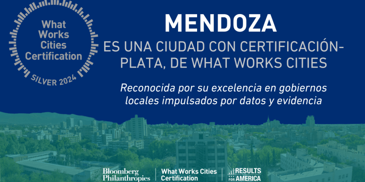 La Ciudad de Mendoza recibió una distinción por sus “capacidades excepcionales en el uso de datos”