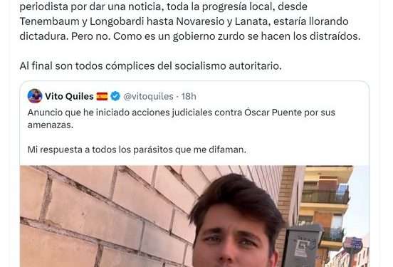 Negativo: Milei atacó a los periodistas y Longobardi le contestó; “Esto nos habla de su compulsión y confusión mental”