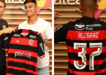 El guiño de Alcaraz a Racing en su llegada a Flamengo