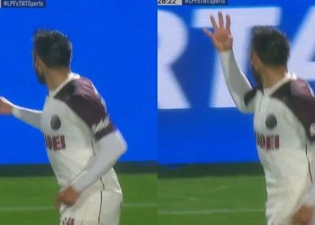 Video: el curioso gesto de Salvio a los hinchas de Sarmiento