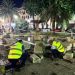 Una avería revienta la fuente de la plaza de La Magdalena de Córdoba