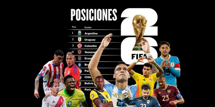 Así está la tabla de las Eliminatorias Sudamericanas en la fecha 7