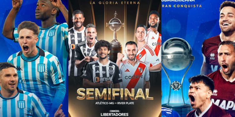 El triple duelo que mantiene en vilo a los argentinos en la Libertadores y la Sudamericana
