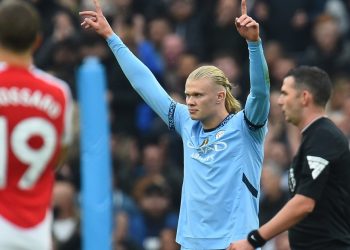 Erling Haaland llegó a los 100 goles en el Manchester City