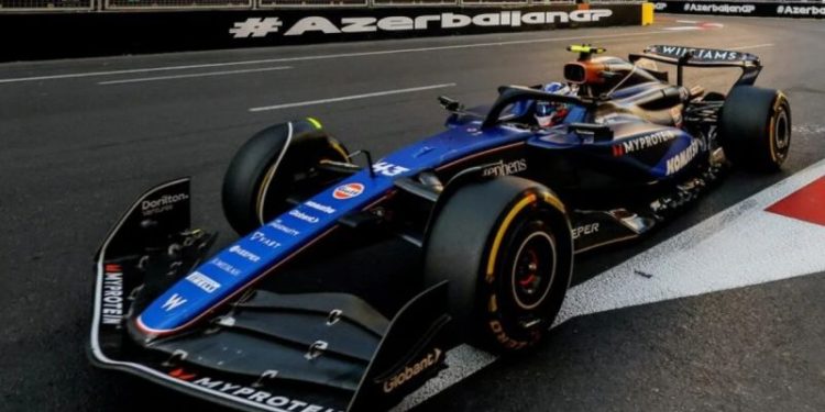 Fórmula 1: Colapinto metió un tiempazo y fue el mejor Williams en la clasificación de Azerbaiyán