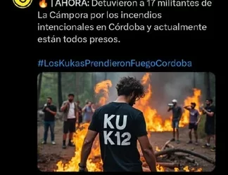 La Cámpora, los incendios en Córdoba y una nueva fake news de Milei