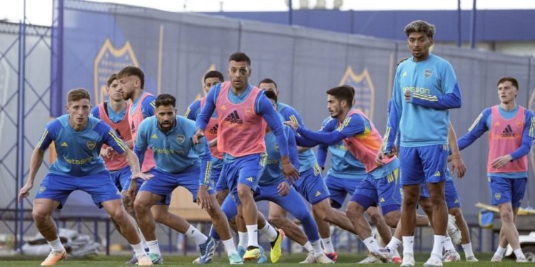 Las buenas noticias en la práctica de Boca a días del superclásico con River