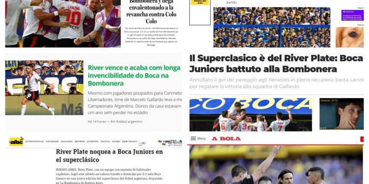 Las repercusiones del superclásico en los medios del mundo