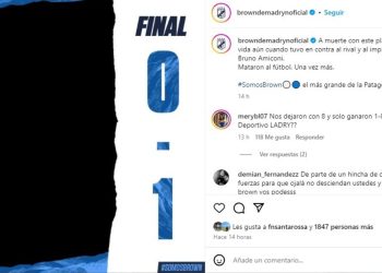 “Mataron al fútbol”: el durísimo descargo de Brown (PM) tras el escándalo en el clásico de Madryn